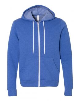 BELLA + CANVAS-Unisex Sponge Fleece Full-Zip Hoodie-3739